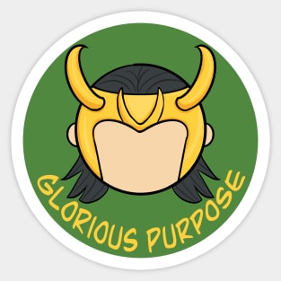 Loki Glorious Purpose Sticker